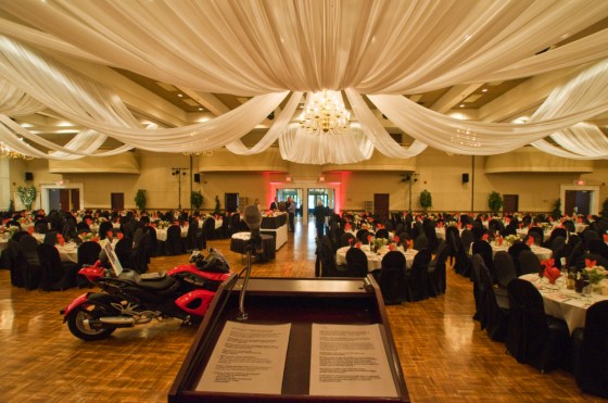 Carmen's Banquet Centre awaits the arrival of nearly 600 guests for the Spirit and Sport Dinner.